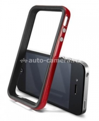 Бампер для iPhone 4 и 4S SGP Neo Hybrid 2S Vivid, цвет красный (SGP08358)